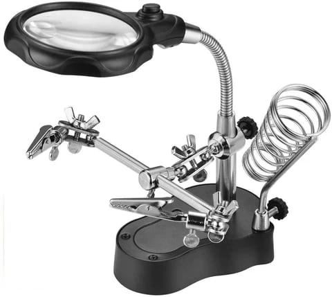 Helping Hand with Magnifying Glass